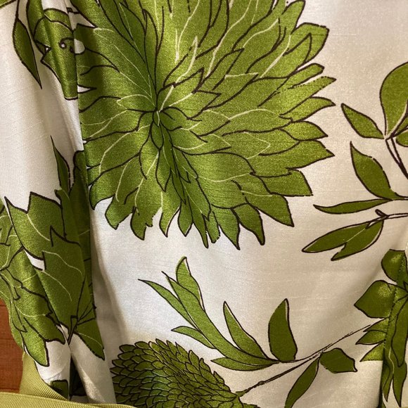 Jessica Howard Green and White Floral Dress (Women's 8 Petite) - Picture 3 of 5